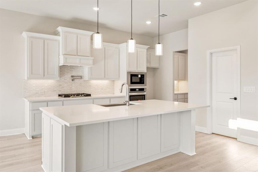 Furnished interior view inside a new home in Meadow Vista 60-65, Anna (Image 10). Furnished interior view inside a new home in Meadow Vista 60-65, Anna (Image 10).