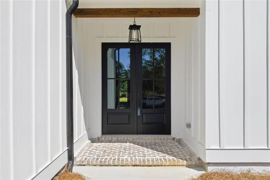 Exterior details and patio area of a home in , Marietta (Image 4). Exterior details and patio area of a home in , Marietta (Image 4).