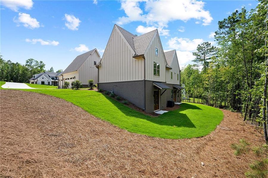 Exterior details and patio area of a home in , Newnan (Image 27).