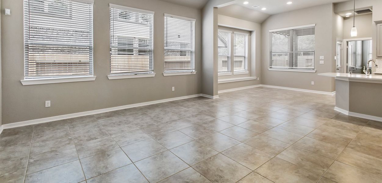 Representative unfurnished interior of a home built from the Rowen by Chesmar Homes in The Woodlands Hills, Willis (Image 5). Representative unfurnished interior of a home built from the Rowen by Chesmar Homes in The Woodlands Hills, Willis (Image 5).