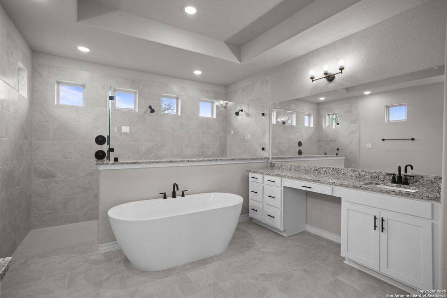 Furnished interior view inside a new home in Potranco Oaks, Castroville (Image 30).