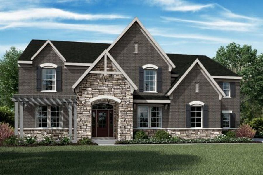 Representative exterior photo of a completed home built from the Paxton by Fischer Homes in Woodberry, Canton, GA (Image 9).