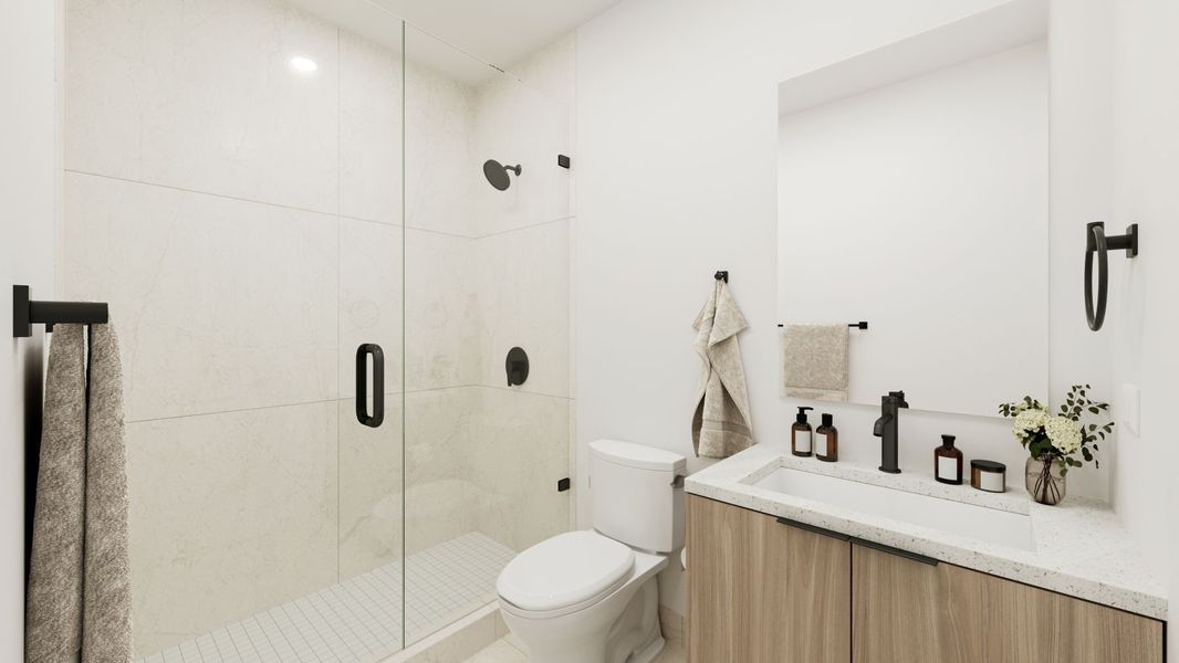 Representative furnished interior of a home built from the Diana by Bluenest Development in Palm Villas, Leisure City (Image 8).