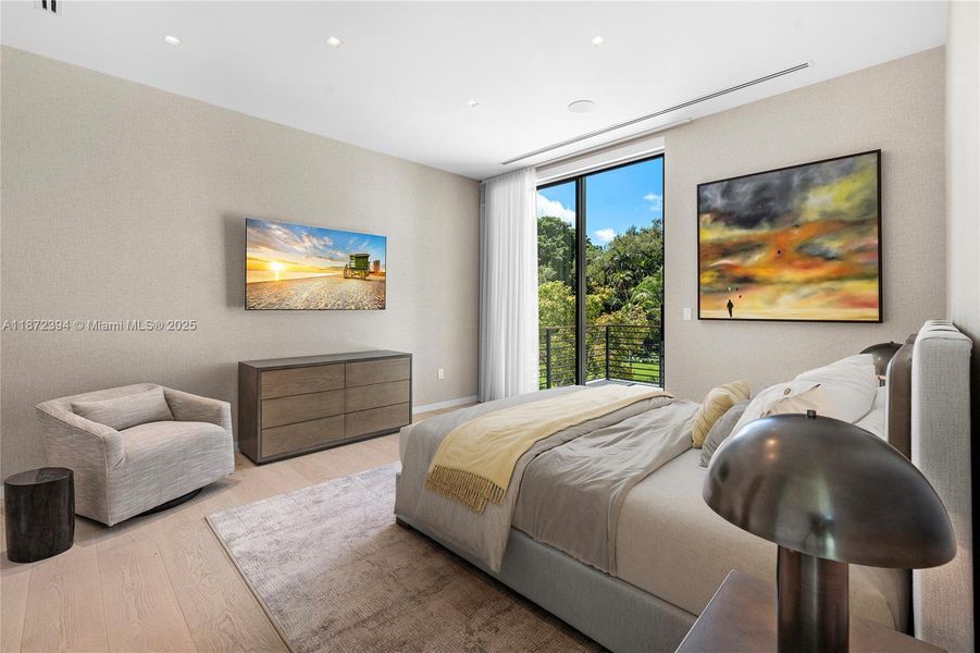 Furnished interior view inside a new home in , Coral Gables (Image 28).