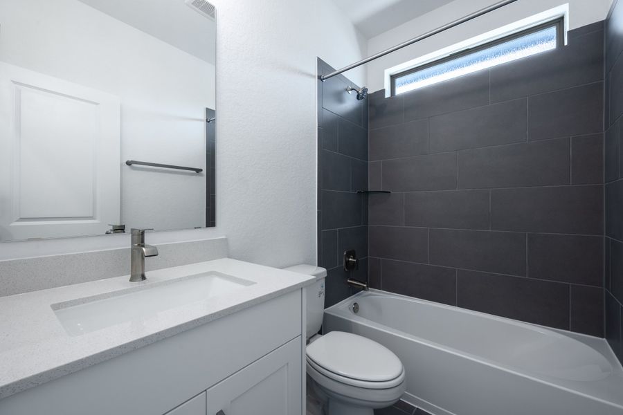 Furnished interior view inside a new home in The Porch at Du Pre, Buda (Image 5).