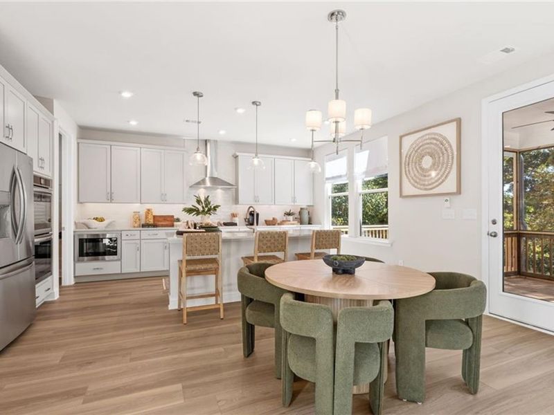 Furnished interior view inside a new home in Melody Lakeside Estates, Buford (Image 7).