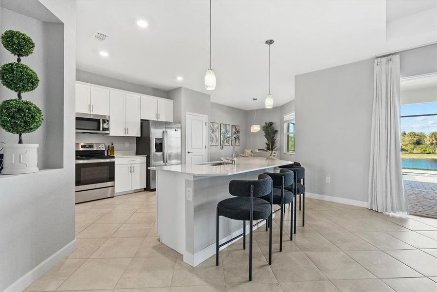 Furnished interior view inside a new home in , Englewood (Image 42).