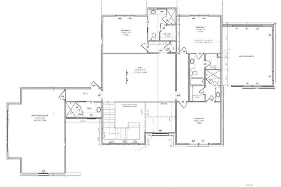 2D floor plan layout of this home in , Milton, GA (Image 4).