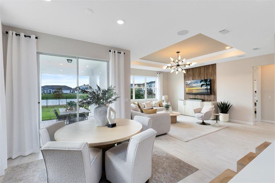 Furnished interior view inside a new home in Waterstone at Halifax Plantation, Ormond Beach (Image 21).
