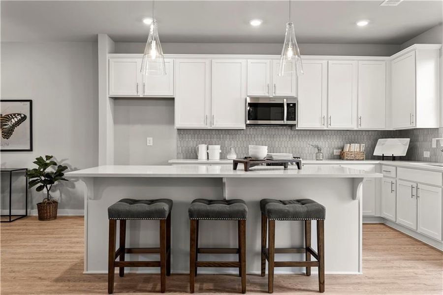 Furnished interior view inside a new home in One Riverside West, Atlanta (Image 13).