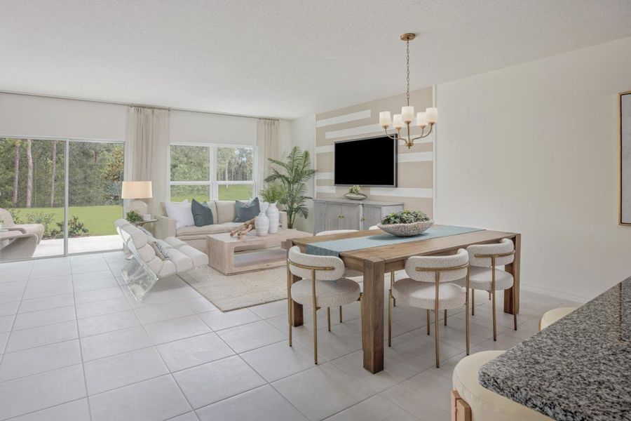Furnished interior in a model home at The Sanctuary Townhomes in Clermont (Image 17). Furnished interior in a model home at The Sanctuary Townhomes in Clermont (Image 17).