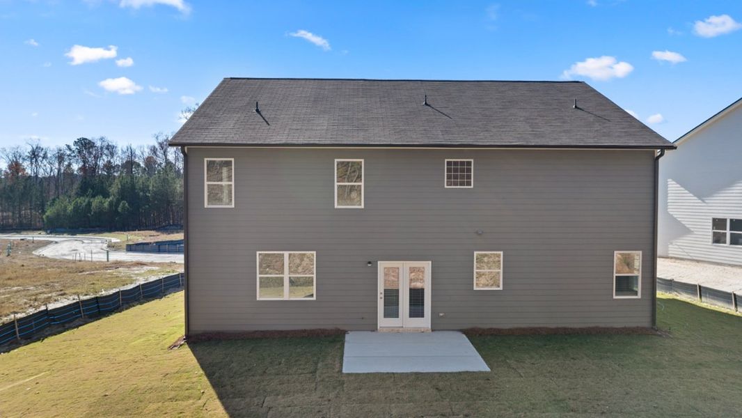 Representative exterior details of a home built from the Mansfield by D.R. Horton in Northwoods at Mirror Lake, Villa Rica (Image 4). Representative exterior details of a home built from the Mansfield by D.R. Horton in Northwoods at Mirror Lake, Villa Rica (Image 4).