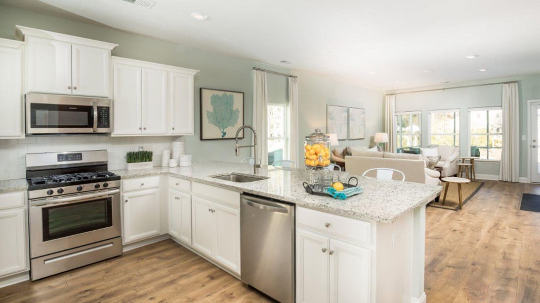 Furnished interior view inside a new home in Sweetgrass at Summers Corner, Summerville (Image 3). Furnished interior view inside a new home in Sweetgrass at Summers Corner, Summerville (Image 3).