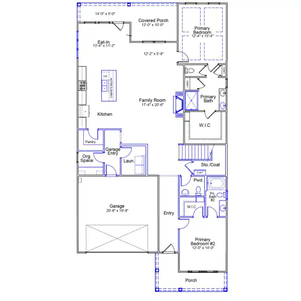 2D floor plan layout of this home in East Wynd, Hampstead, NC (Image 3). 2D floor plan layout of this home in East Wynd, Hampstead, NC (Image 3).