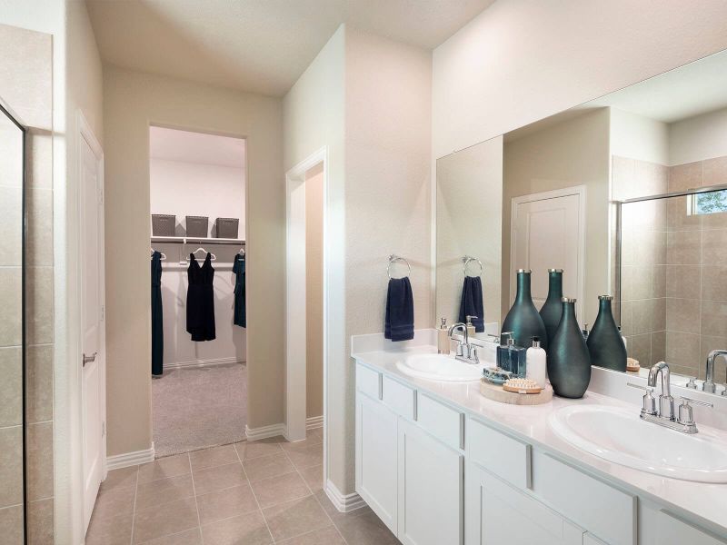 Furnished interior view inside a new home in Legendary Trails - Classic Series, Cibolo (Image 6).