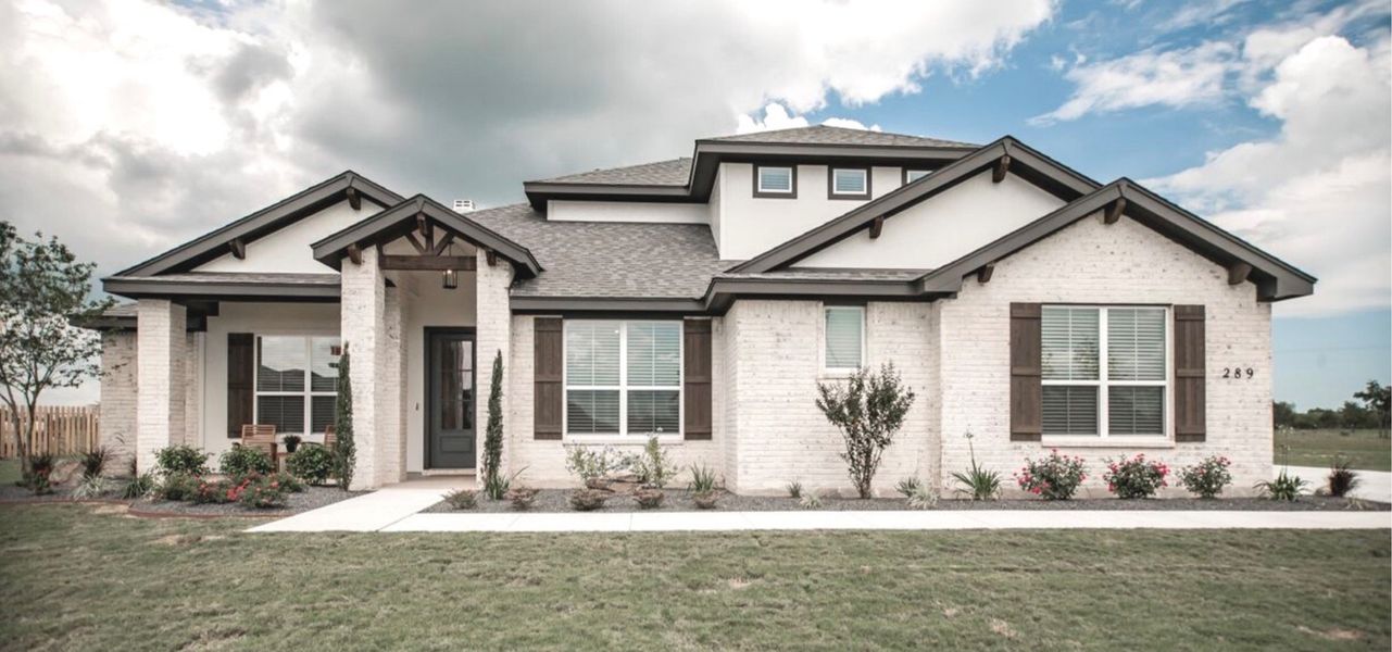 Representative exterior photo of a completed home built from the Medina by Steve Klein Custom Builder in The Ranches at TerraVista, Victoria, TX (Image 1).