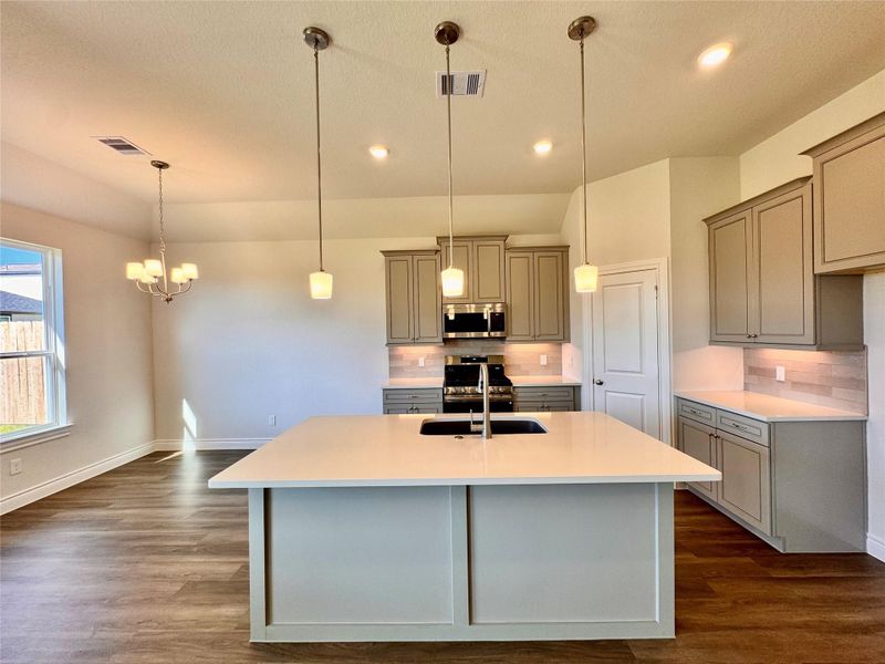 Furnished interior view inside a new home in Lexington Heights, Willis (Image 6). Furnished interior view inside a new home in Lexington Heights, Willis (Image 6).