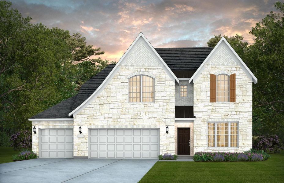 Representative exterior photo of a completed home built from the Lexington - 3-Car Garage by Pulte Homes in Davis Ranch, San Antonio, TX (Image 23).