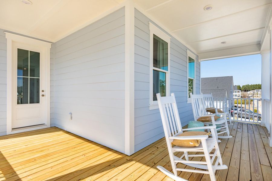 Exterior details and patio area of a home in Sweetgrass at Summers Corner, Summerville (Image 21). Exterior details and patio area of a home in Sweetgrass at Summers Corner, Summerville (Image 21).