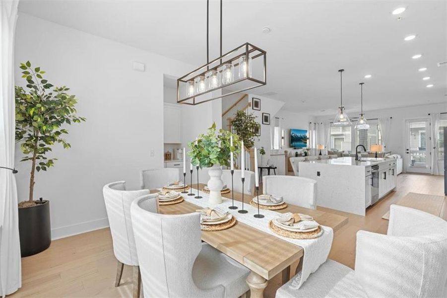 Furnished interior view inside a new home in , Roswell (Image 16).