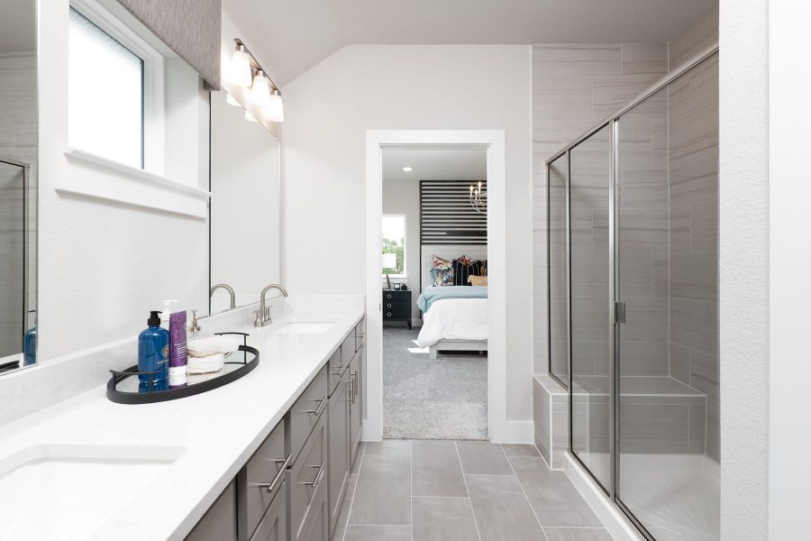 Representative furnished interior of a home built from the Poppy by Tri Pointe Homes in The Retreat at Harvest, Argyle (Image 5).