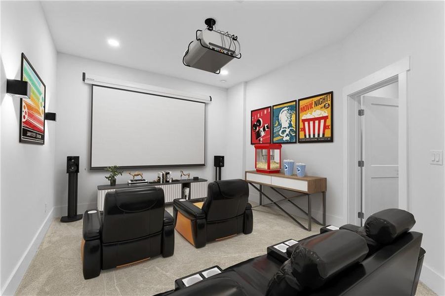 Furnished interior view inside a new home in , Alpharetta (Image 62).