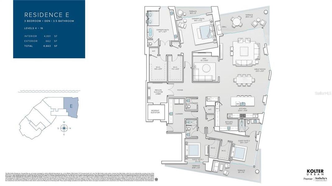 2D floor plan layout of this home in , Sarasota, FL (Image 3).
