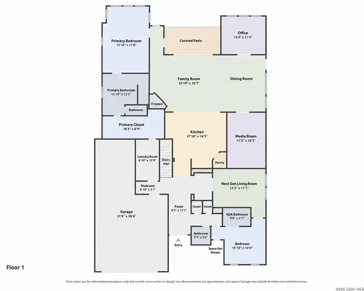 2D floor plan layout of this home in Ventana, Bulverde, TX (Image 5). 2D floor plan layout of this home in Ventana, Bulverde, TX (Image 5).