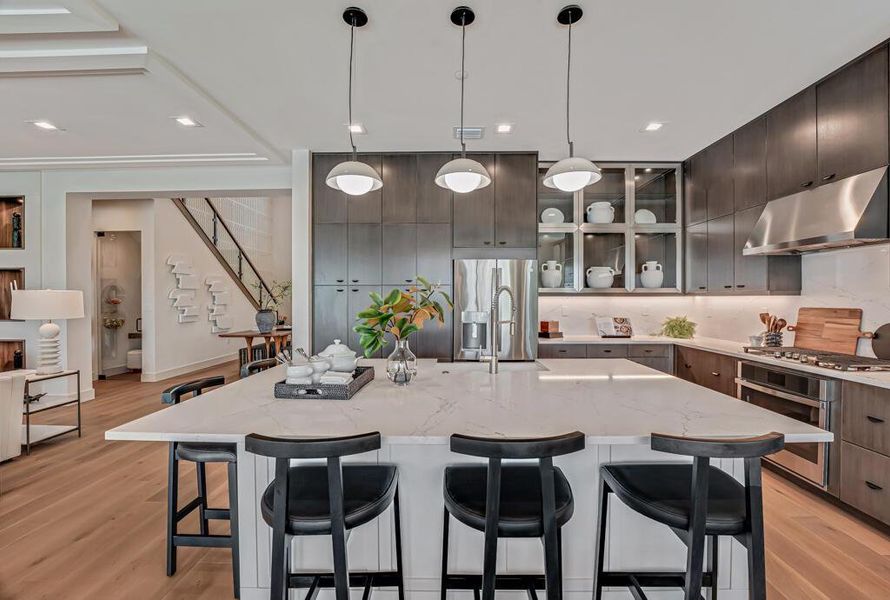 Furnished interior view inside a new home in Apex at Avenir, Palm Beach Gardens (Image 48).