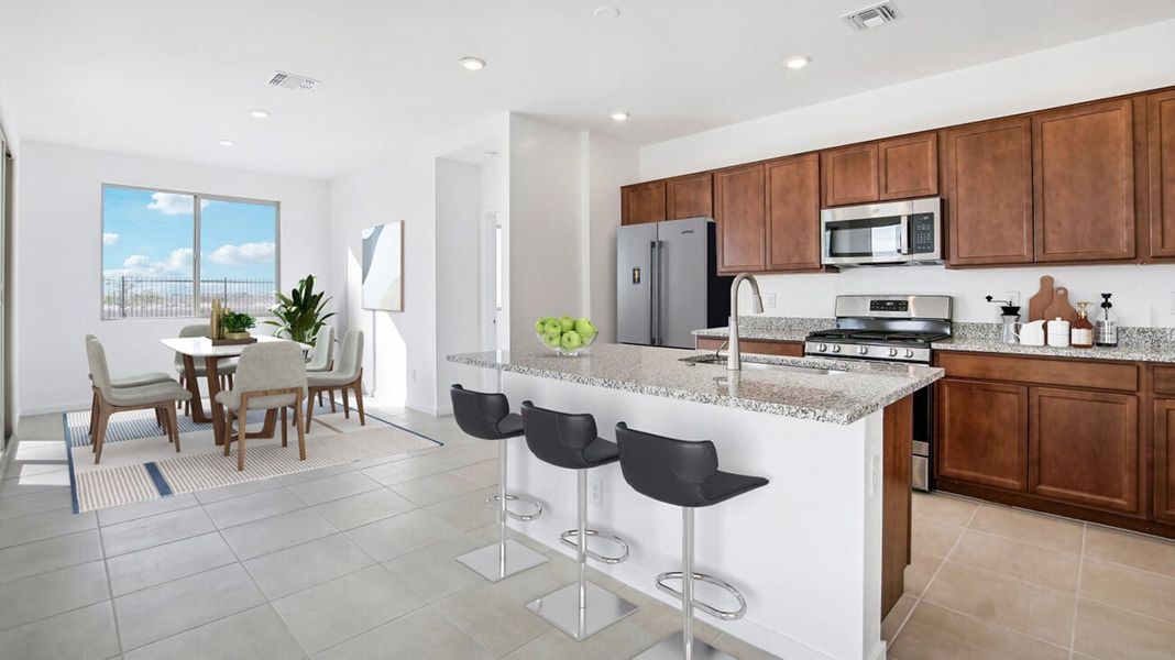 Representative furnished interior of a home built from the 3502 by Risewell Homes in Mason Ranch II, Surprise (Image 3).