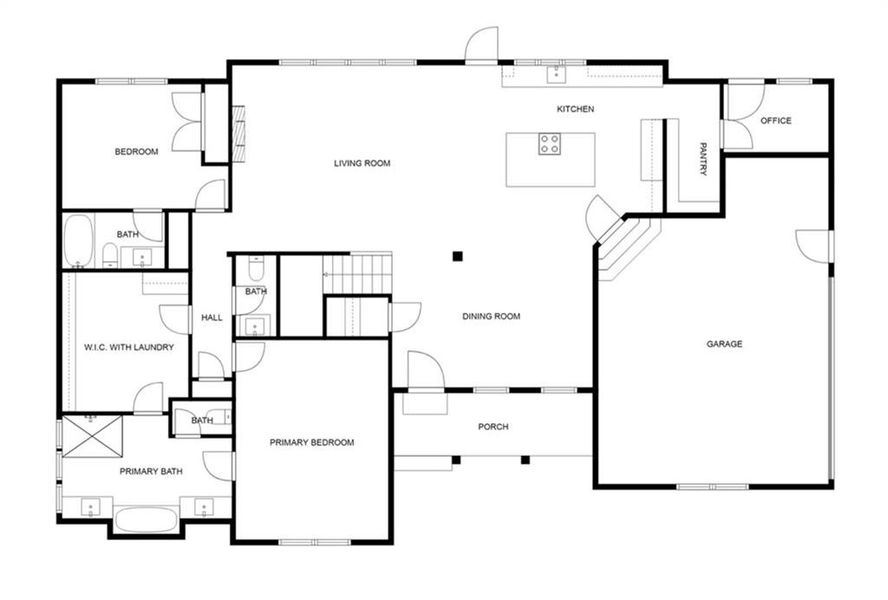 2D floor plan layout of this home in , Loganville, GA (Image 4).