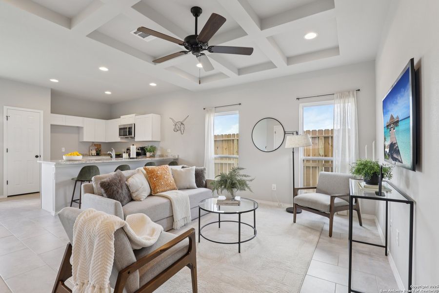Furnished interior view inside a new home in , San Antonio (Image 5).