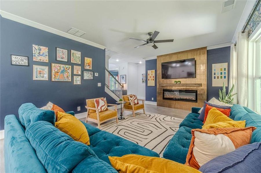 Furnished interior view inside a new home in , Snellville (Image 25).