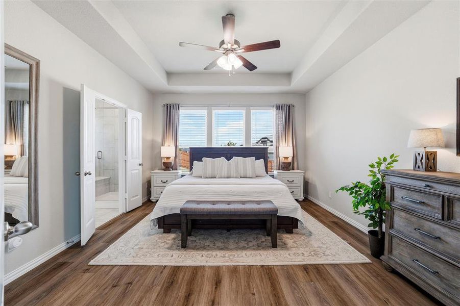 Furnished interior view inside a new home in Morningstar, Aledo (Image 26). Furnished interior view inside a new home in Morningstar, Aledo (Image 26).