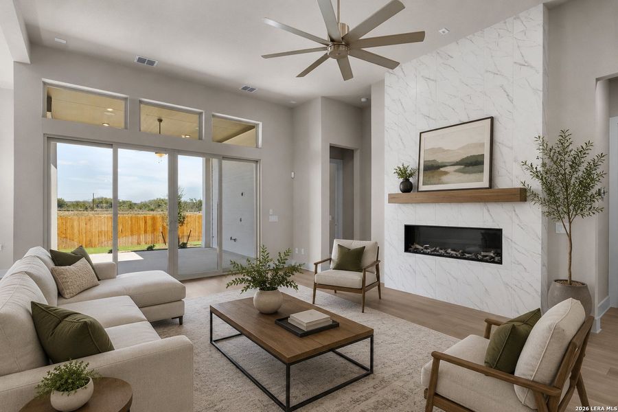 Furnished interior view inside a new home in Davis Ranch, San Antonio (Image 12). Furnished interior view inside a new home in Davis Ranch, San Antonio (Image 12).