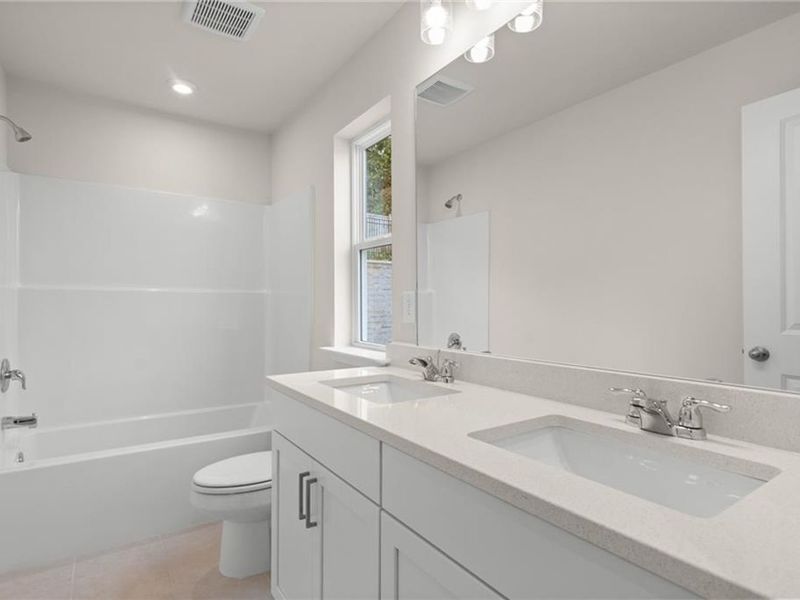 Furnished interior view inside a new home in The Village at Shallowford, Kennesaw (Image 10).