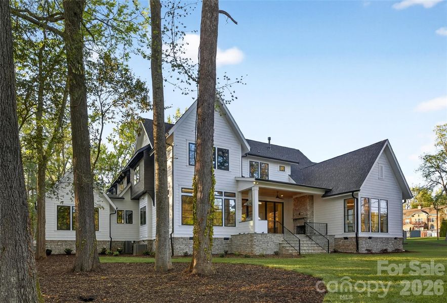 Exterior details and patio area of a home in , Charlotte (Image 28).
