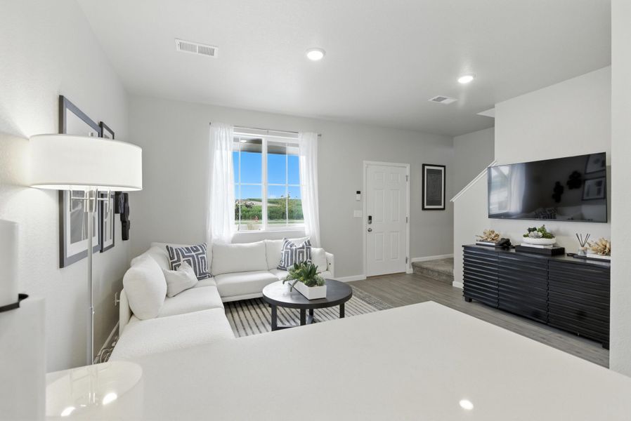 Representative furnished interior of a home built from the Denali by Landsea Homes in Pintail Commons at Johnstown Village, Johnstown (Image 6).