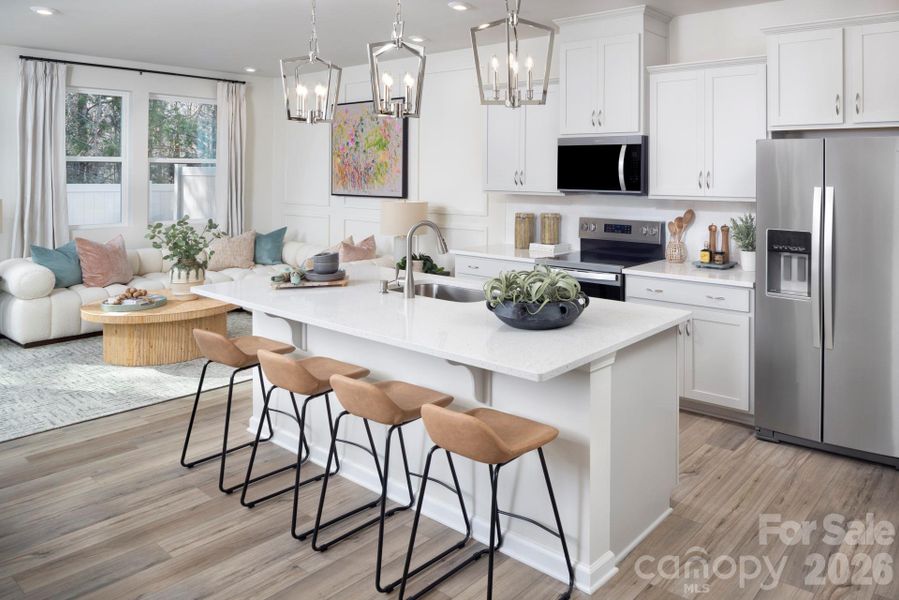 Furnished interior view inside a new home in Bailey Run, Charlotte (Image 10).