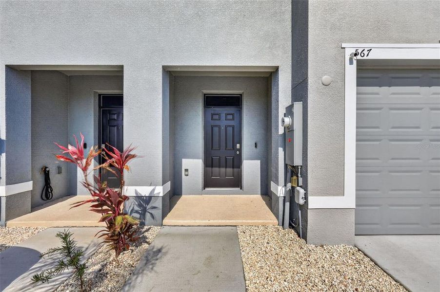 Exterior details and patio area of a home in Mangrove Point, Apollo Beach (Image 27).