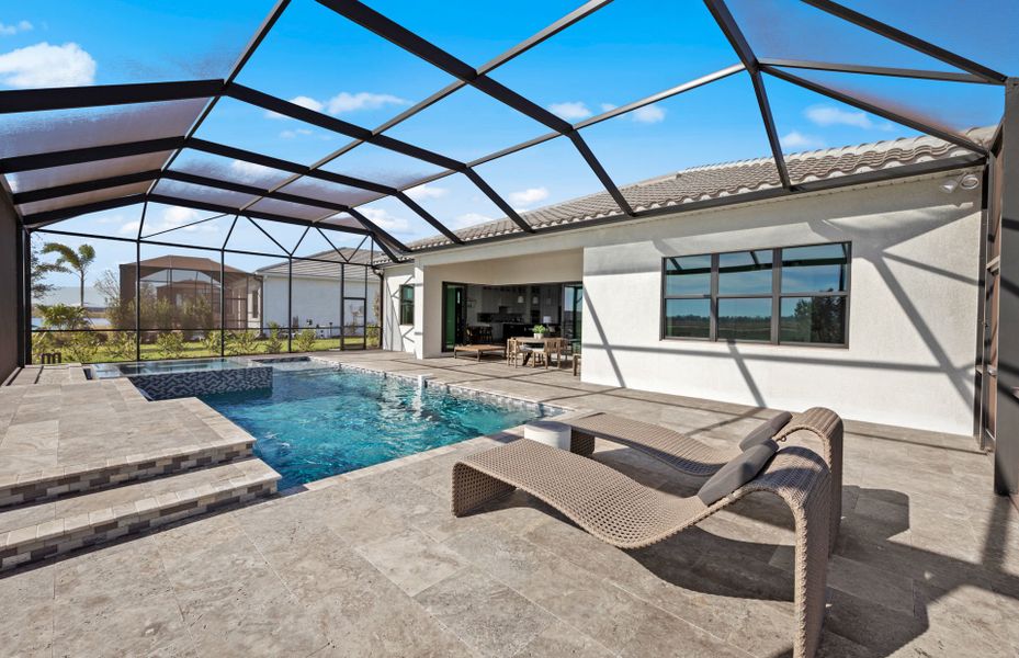 Outdoor living with pool Outdoor living with pool