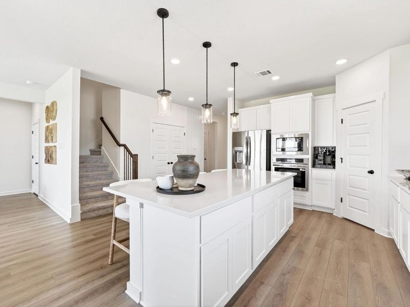 Furnished interior view inside a new home in Parks at Foster Crossing, Anna (Image 10).