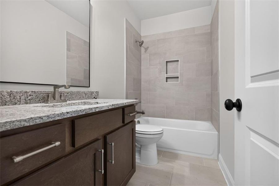 Furnished interior view inside a new home in , Flowery Branch (Image 10). Furnished interior view inside a new home in , Flowery Branch (Image 10).