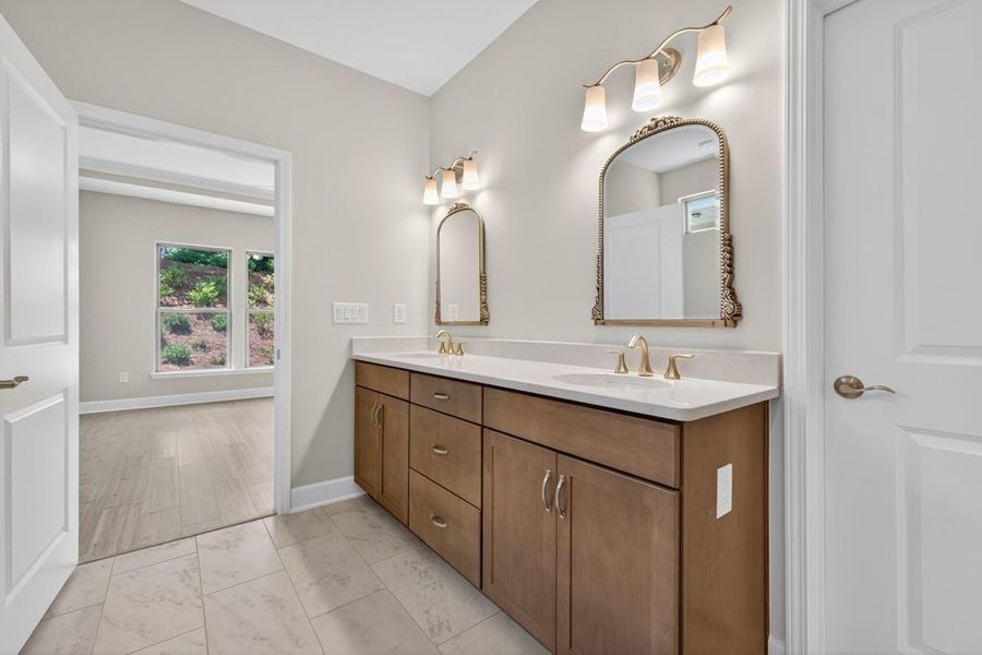 Furnished interior view inside a new home in Del Webb Chateau Elan, Hoschton (Image 8). Furnished interior view inside a new home in Del Webb Chateau Elan, Hoschton (Image 8).