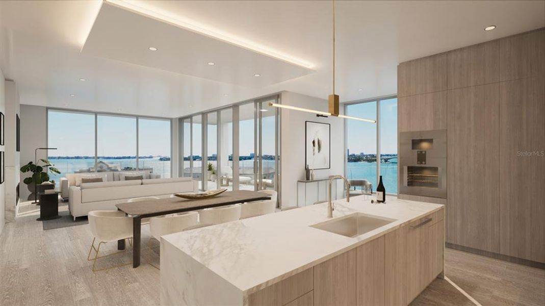 Furnished interior view inside a new home in Peninsula Sarasota, Sarasota (Image 5).