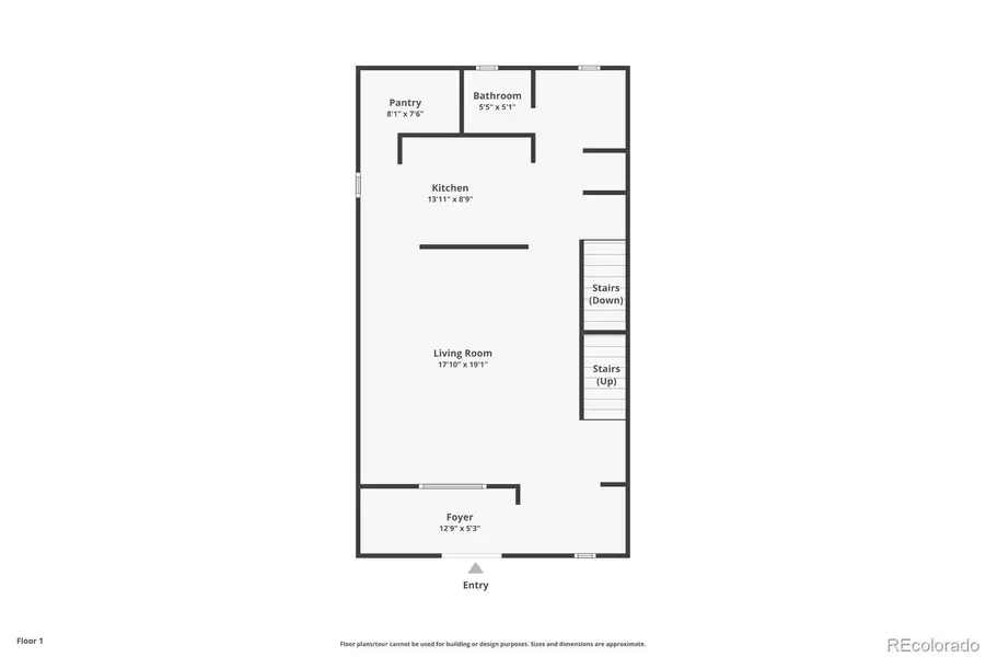 2D floor plan layout of this home in , Colorado Springs, CO (Image 1). 2D floor plan layout of this home in , Colorado Springs, CO (Image 1).