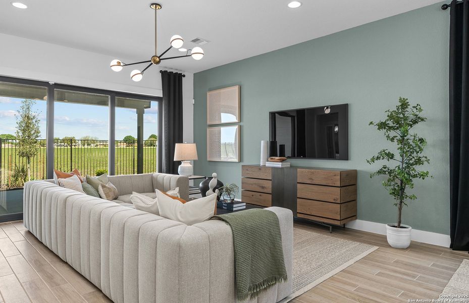 Furnished interior view inside a new home in Legacy at Lake Dunlap, New Braunfels (Image 16). Furnished interior view inside a new home in Legacy at Lake Dunlap, New Braunfels (Image 16).