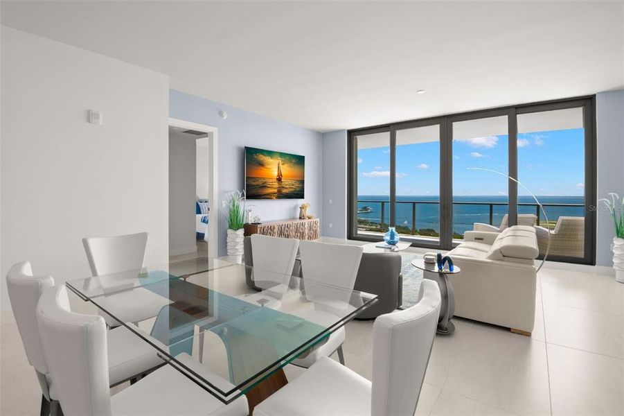 Furnished interior view inside a new home in , St. Petersburg (Image 11).