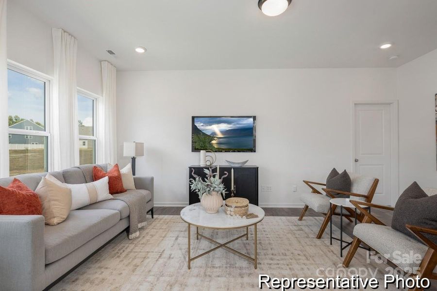 Furnished interior in a model home at Eagles Crest in Pageland (Image 16).