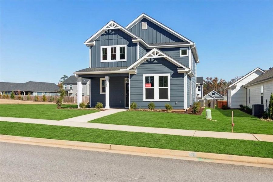 Front exterior of a new home in Tillery Park, Grovetown, GA, highlighting curb appeal (Image 21).
